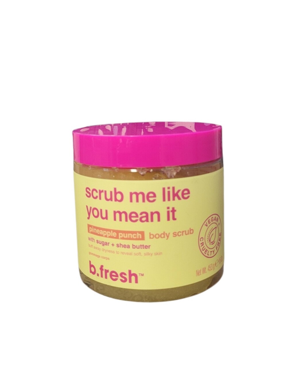 B.Fresh Scrub Me Like You Mean It Pineapple Punch Body Scrub - Pink & Yellow